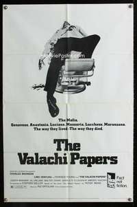 y065 VALACHI PAPERS one-sheet movie poster '72 Charles Bronson in the mob!