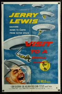 y044 VISIT TO A SMALL PLANET one-sheet movie poster '60 Jerry Lewis