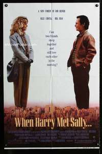 y028 WHEN HARRY MET SALLY one-sheet movie poster '89 Crystal, Meg Ryan