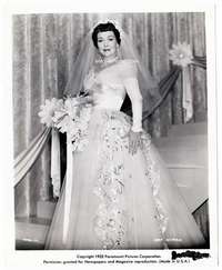 z132 JANE WYMAN vintage 8x10 movie still '52 in beautiful wedding dress!