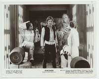 z221 STAR WARS vintage 8x10 movie still '77 Leia, Chewy, Han & Luke!