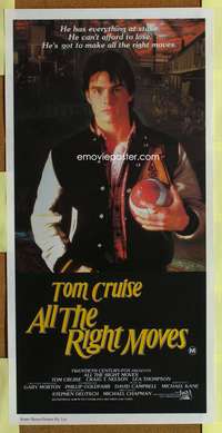 a427 ALL THE RIGHT MOVES Aust daybill movie poster '83 Tom Cruise