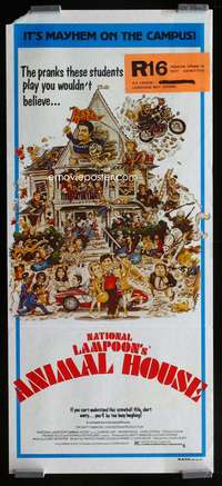 a435 ANIMAL HOUSE M.A.P.S. Litho Aust daybill movie poster '78 Belushi