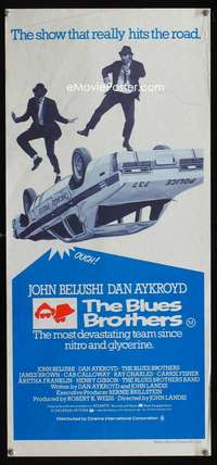 a469 BLUES BROTHERS Aust daybill movie poster '80 Belushi, Aykroyd