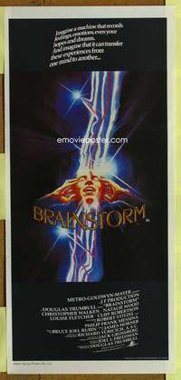 a470 BRAINSTORM Aust daybill movie poster '83 Christopher Walken