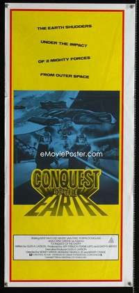 a509 CONQUEST OF THE EARTH Aust daybill movie poster '80 Van Dyke