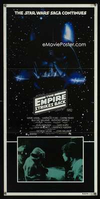 a558 EMPIRE STRIKES BACK Aust daybill movie poster '80 George Lucas