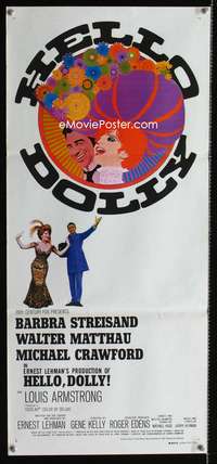 a620 HELLO DOLLY Aust daybill movie poster '70 Streisand, Matthau