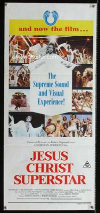 a651 JESUS CHRIST SUPERSTAR Aust daybill movie poster '73 Webber