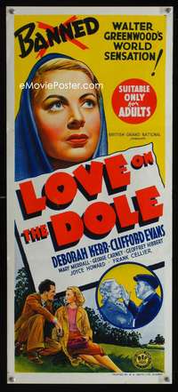 a681 LOVE ON THE DOLE Aust daybill movie poster '41 Deborah Kerr