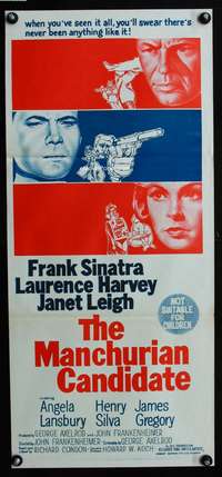 a696 MANCHURIAN CANDIDATE Aust daybill movie poster '62 Sinatra