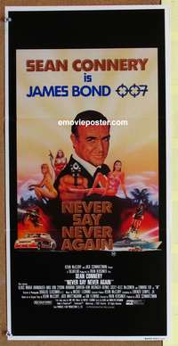 a716 NEVER SAY NEVER AGAIN Aust daybill movie poster '83 Connery, Bond