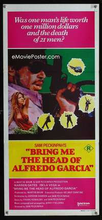 a477 BRING ME THE HEAD OF ALFREDO GARCIA Aust daybill movie poster '74