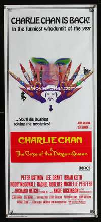 a496 CHARLIE CHAN & THE CURSE OF THE DRAGON QUEEN Aust daybill movie poster ----