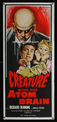 a514 CREATURE WITH THE ATOM BRAIN Aust daybill movie poster '60s