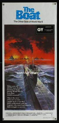 a525 DAS BOOT Aust daybill movie poster '82 The Boat, German classic!