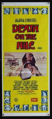 a529 DEATH ON THE NILE Aust daybill movie poster '78 Peter Ustinov