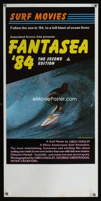 a568 FANTASEA '84 Aust daybill movie poster '84 great surfing image!