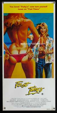 a572 FAST TIMES AT RIDGEMONT HIGH Aust daybill movie poster '82 best!