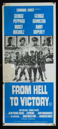 a590 FROM HELL TO VICTORY Aust daybill movie poster '79 Umberto Lenzi