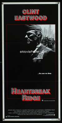 a619 HEARTBREAK RIDGE Aust daybill movie poster '86 Clint Eastwood