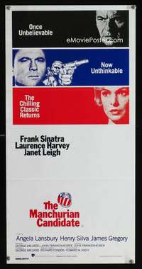 a697 MANCHURIAN CANDIDATE Aust daybill movie poster R88 Sinatra