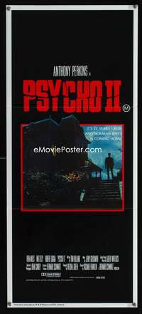 a757 PSYCHO 2 Aust daybill movie poster '83 Anthony Perkins, Miles