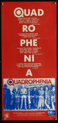 a761 QUADROPHENIA Aust daybill movie poster '79 The Who, English rock!