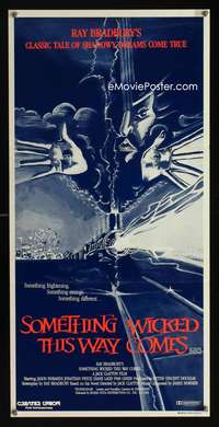 a829 SOMETHING WICKED THIS WAY COMES Aust daybill movie poster '83