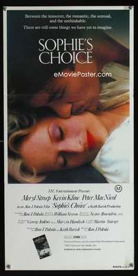 a834 SOPHIE'S CHOICE Aust daybill movie poster '82 Meryl Streep,Kline