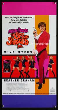 a445 AUSTIN POWERS: THE SPY WHO SHAGGED ME Aust daybill movie poster '99