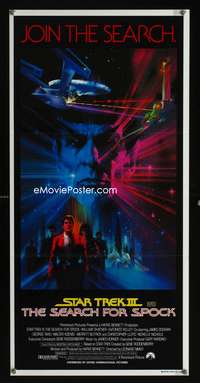 a844 STAR TREK III Aust daybill movie poster '84 Bob Peak art!
