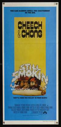 a851 STILL SMOKIN' Aust daybill movie poster '83 Cheech & Chong!