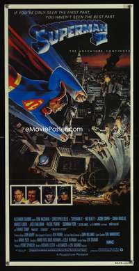 a860 SUPERMAN 2 Aust daybill movie poster '81 Christopher Reeve