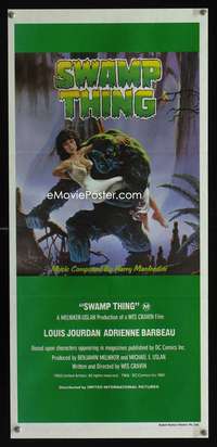a863 SWAMP THING Aust daybill movie poster '82 Wes Craven, Hescox art