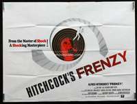 a051 FRENZY British quad movie poster '72 Alfred Hitchcock, Anthony Shaffer