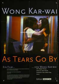 a121 AS TEARS GO BY German movie poster '88 Maggie Cheung, Hong Kong!