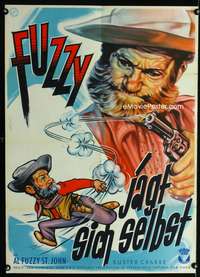 a127 BILLY THE KID TRAPPED German movie poster '57 H. Bonne art!