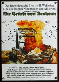 a131 BRIDGE TOO FAR German movie poster '77 Michael Caine, Connery