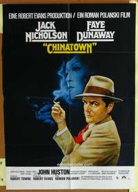 a139 CHINATOWN German movie poster '74 Nicholson, Amsel art, CIC!