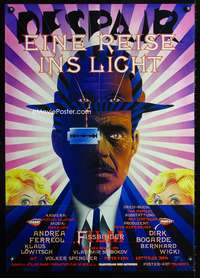 a154 DESPAIR German movie poster '78 Rainer Fassbinder, Wandrey art!