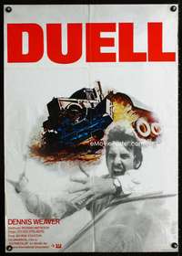 a163 DUEL German movie poster '72 Steven Spielberg, Dennis Weaver