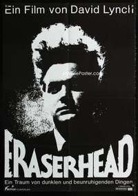 a166 ERASERHEAD German movie poster R85 David Lynch, horror!
