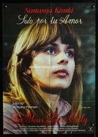a175 FOR YOUR LOVE ONLY German export movie poster '77 Kinski