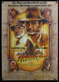 a100 INDIANA JONES & THE LAST CRUSADE German 33x47 movie poster '89