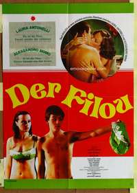 a202 LOVERS & OTHER RELATIVES German movie poster '73 Italian sex!