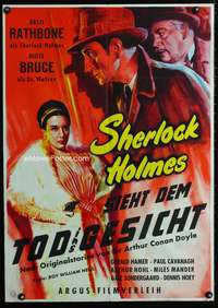 a235 SHERLOCK HOLMES SIEHT DEM TOD INS GESICHT German movie poster '50s