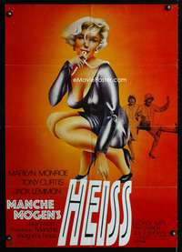 a238 SOME LIKE IT HOT German movie poster R1971 sexy Marilyn Monroe!