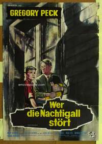 a247 TO KILL A MOCKINGBIRD German movie poster '63 Peck, Rutters art!