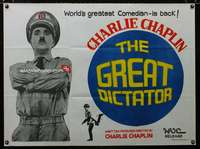 a038 GREAT DICTATOR Indian movie poster R60s Charlie Chaplin